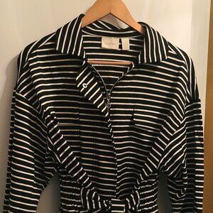 Chico's black & white jacket, size L